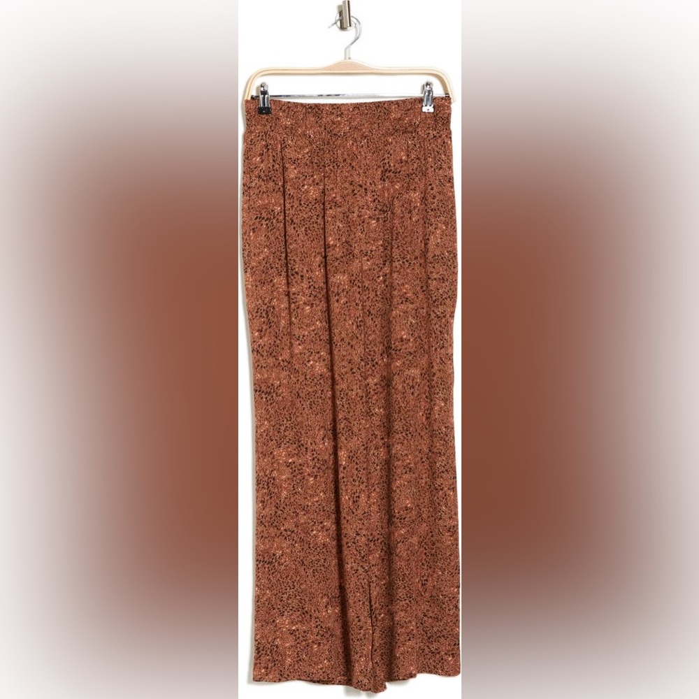 NWT smocked waist wide leg floral pants
